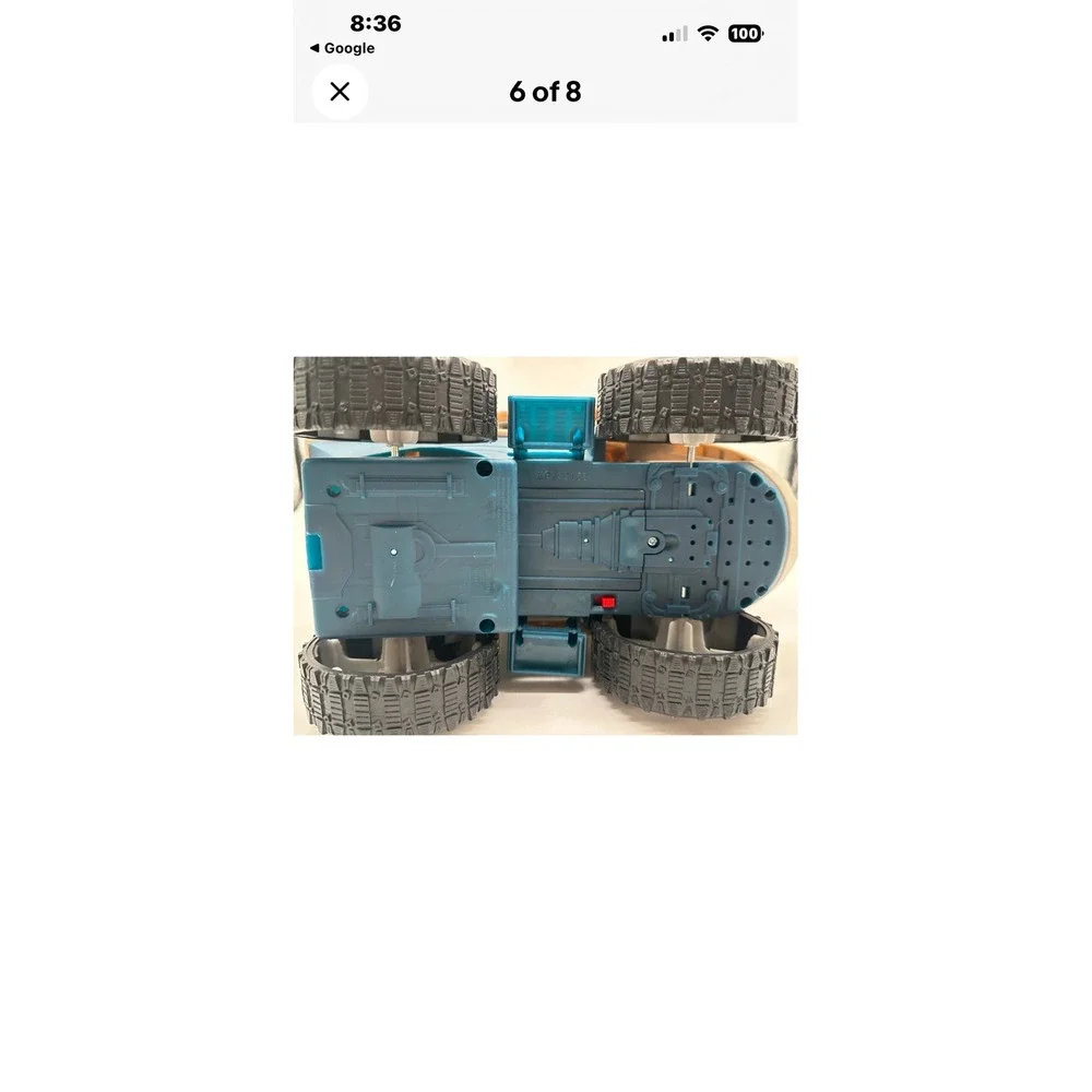 Dinosaur Area Keep Out T-Rex Monster Truck Toy with Sound and Music‎ Tan Blue